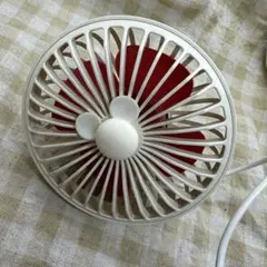 車用クリップ付き USBファン　ミッキー　ディズニー　扇風機