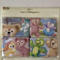 新品　Duffy and Friendsミニタオル4枚セット