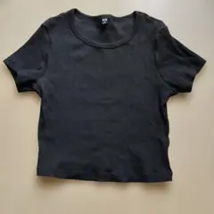 ユニクロ　ミニTリブ編み 半袖Tシャツ