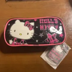 ハローキティ ロック ペンケース ビニール サンリオ