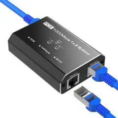 ●PoEハブ LAN分配器 電源不要(PoE対応時) 1入力2出力のサムネイル