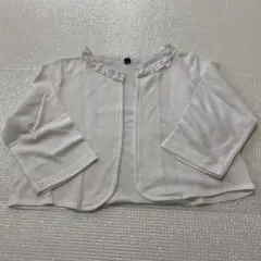 140サイズ ホワイトボレロ、カーディガン