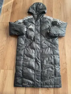 adidas ベンチコート 黒　130 サッカー