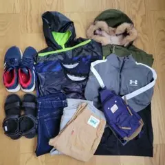 お得な子供服セット（ジャケット、パンツ、シューズ）150　11点