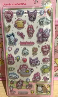 サンリオ3D ぷっくり シール ボンボンドロップ キティ クロミ ポムポムプリン