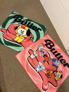 BT21 Butter クッションカバー 2枚セット