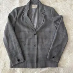 repipi armario グレー チェック柄 テーラードジャケット