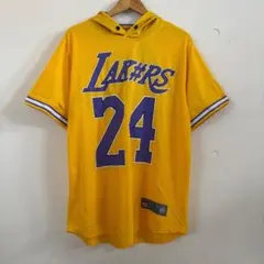 《NBA》レイカーズ LAKERS 24 メッシュ バスケ 半袖 フーディーのサムネイル