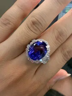 最終交渉可JG183☆高級 タンザナイト2.66ct ダイヤ リング 鑑付 - メルカリ