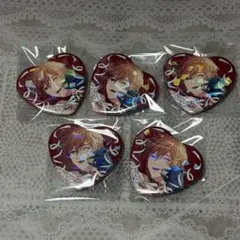 ラスティカ 缶バ 5個セット ハート型