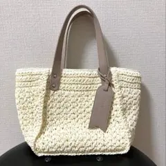 【美品】フェイラー　ラブラリー　カゴバッグ　ベージュ