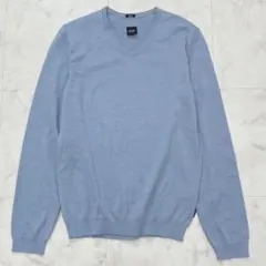 ヒューゴボス EXTRAFINE MERINO 薄手 Vネックニット Lサイズ - メルカリ