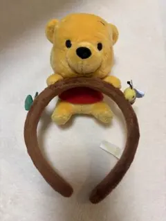 ディズニー くまのプーさん ぬいぐるみ付きカチューシャ