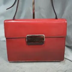 2003AW Prada enamel beige leather bag - メルカリ