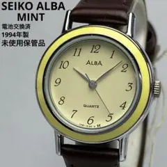 【未使用タグ付】SEIKO ALBA MINT セイコー クォーツ 電池交換済のサムネイル