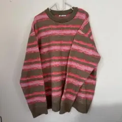 ZARA ストライプ オーバーサイズ ニットセーター