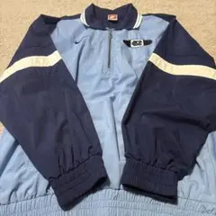 【90s-00s】NIKEノースカロライナ　ハーフジップナイロンジャケット