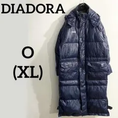 DIADORA ディアドラ ダウンベンチコート 防寒アウター サッカーテニス 紺のサムネイル