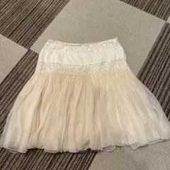 BLUGIRL BLUMARINE シルク フレアスカート アイボリーのサムネイル