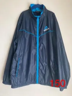 adidas アディダス ウインドブレーカー　150 ネイビー