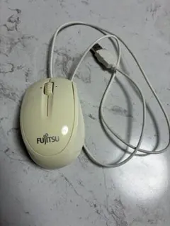 FUJITSU 有線マウス ホワイト
