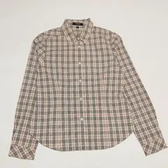 バーバリー　長袖シャツ　ノバチェック　総柄　160 レディースM相当