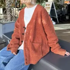 CIAOPANIC TYPY ブークレニットオーバーサイズカーディガン