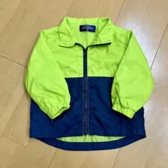 西松屋　ウィンドブレーカー(黄緑×紺) 80cm