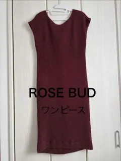 ROSE BUD ノースリーブ ワンピース ボルドー Fサイズのサムネイル