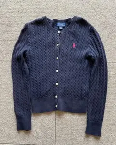 Polo Ralph Lauren ネイビー カーディガン M（8-10）