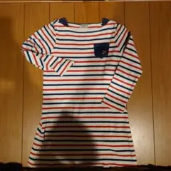 DOUBLE.B ストライプ 長袖ワンピース 120