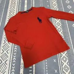 POLO RALPH LAUREN ポロラルフローレン 長袖Tシャツ レッド