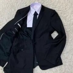 A62 アルマーニ DAVID LINE　セットアップ　スーツ　ブラック