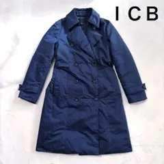 美品　ICB【高機能ダウンADS】シームレスダウンコート ネイビー