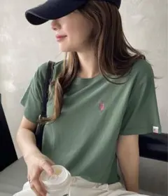 U.S. POLO ASSN. ベーシック Tシャツ　グリーン　Ｌ　新品未使用品のサムネイル
