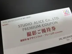 スタジオアリス　撮影ご優待券