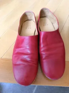 que shoes plain レザー 本革 スリッポン フラットシューズ M - メルカリ