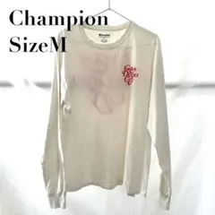 【良品】Champion チャンピオン ロングTシャツ Mサイズ ホワイト