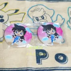 毛利蘭 サンシャイン水族館 缶バッジ&コナンプラザ特典ステッカー