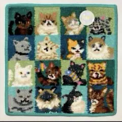 FEILER 猫デザイン ポーチ ターコイズ - メルカリ