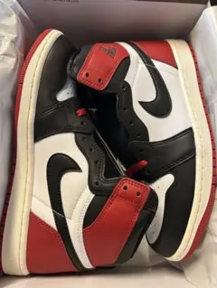 エアジョーダン1 つま黒 26cm Black Toe Reimagined