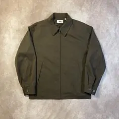 名作 UNIQLO U ジップアップブルゾン L ブラウン ドリズラージャケット