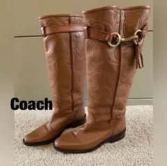 Coach ブラウン ロングブーツのサムネイル