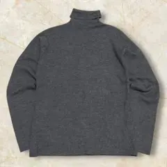 t*1様 90s エディーバウアー タートルネックニット 白タグ メンズ グレー