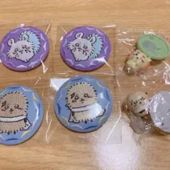 ちいかわ 刺繍缶バッジ モモンガ ラッコ チョコサプ シーサーちゃん ラッコ