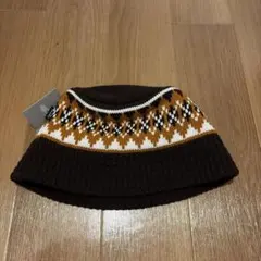 ダイア ジャカード ニット バケットハット BEAMSのサムネイル