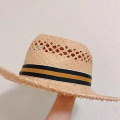 アングリッド　麦わら帽子　ストローハット　カンカン帽