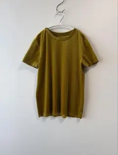 00s ベロアトップス Tシャツ マスタード イエロー itimiのサムネイル