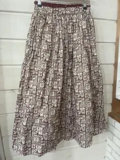 TSUHARU×LIBERTY.フレアスカート ロングのサムネイル
