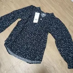 新品タグ付き★グローバルワーク★ 水玉 長袖シャツ 130